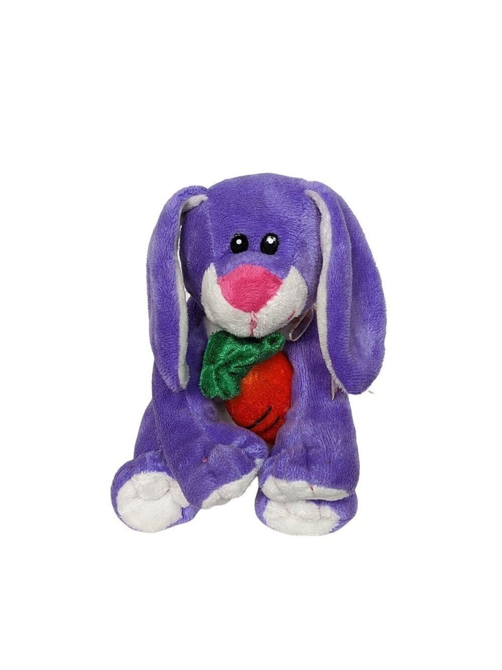 Walmart Easter Bunny Rabbit Purple Stuffed Animal 7 Inch